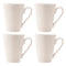 REGENT WHITE V-SHAPE COFFEE MUG 4 PACK, 320ML