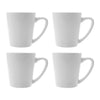 REGENT WHITE V-SHAPE COFFEE MUG 4PK, 380ML