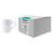 REGENT WHITE BULLET SHAPE COFFEE MUG 4 PACK, 350ML