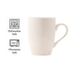 REGENT WHITE BULLET SHAPE COFFEE MUGS 4PK, 350ML