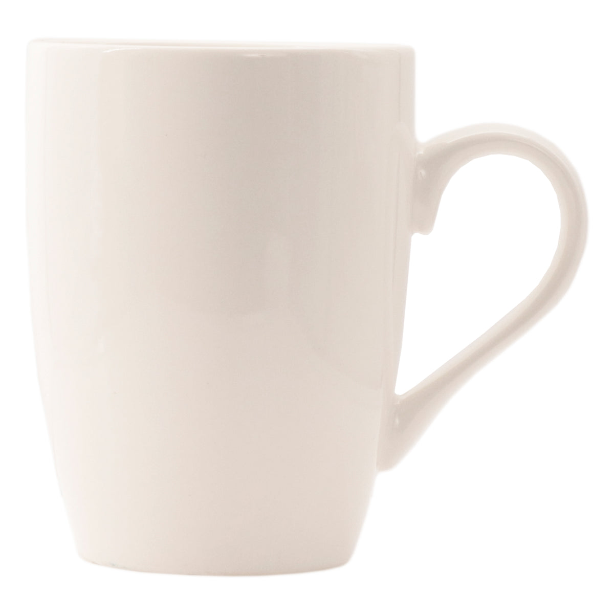 REGENT WHITE BULLET SHAPE COFFEE MUGS 4PK, 350ML