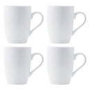REGENT WHITE BULLET SHAPE COFFEE MUG 4 PACK, 350ML