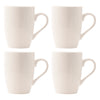 REGENT WHITE BULLET SHAPE COFFEE MUGS 4PK, 350ML