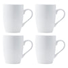 REGENT WHITE BULLET SHAPE COFFEE MUG 4 PACK, 350ML
