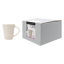 REGENT WHITE TRUMPET SHAPE COFFEE MUG 4 PACK, 380ML
