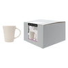 REGENT WHITE TRUMPET SHAPE COFFEE MUG 4 PACK, 380ML
