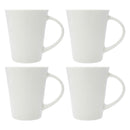 REGENT WHITE TRUMPET SHAPE COFFEE MUG 4 PACK, 380ML