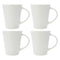 REGENT WHITE TRUMPET SHAPE COFFEE MUG 4 PACK, 380ML