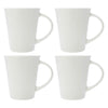 REGENT WHITE TRUMPET SHAPE COFFEE MUG 4 PACK, 380ML