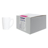 LUMINARC WHITE OPAL GLASS BULLET SHAPE COFFEE MUGS 4PK, 320ML