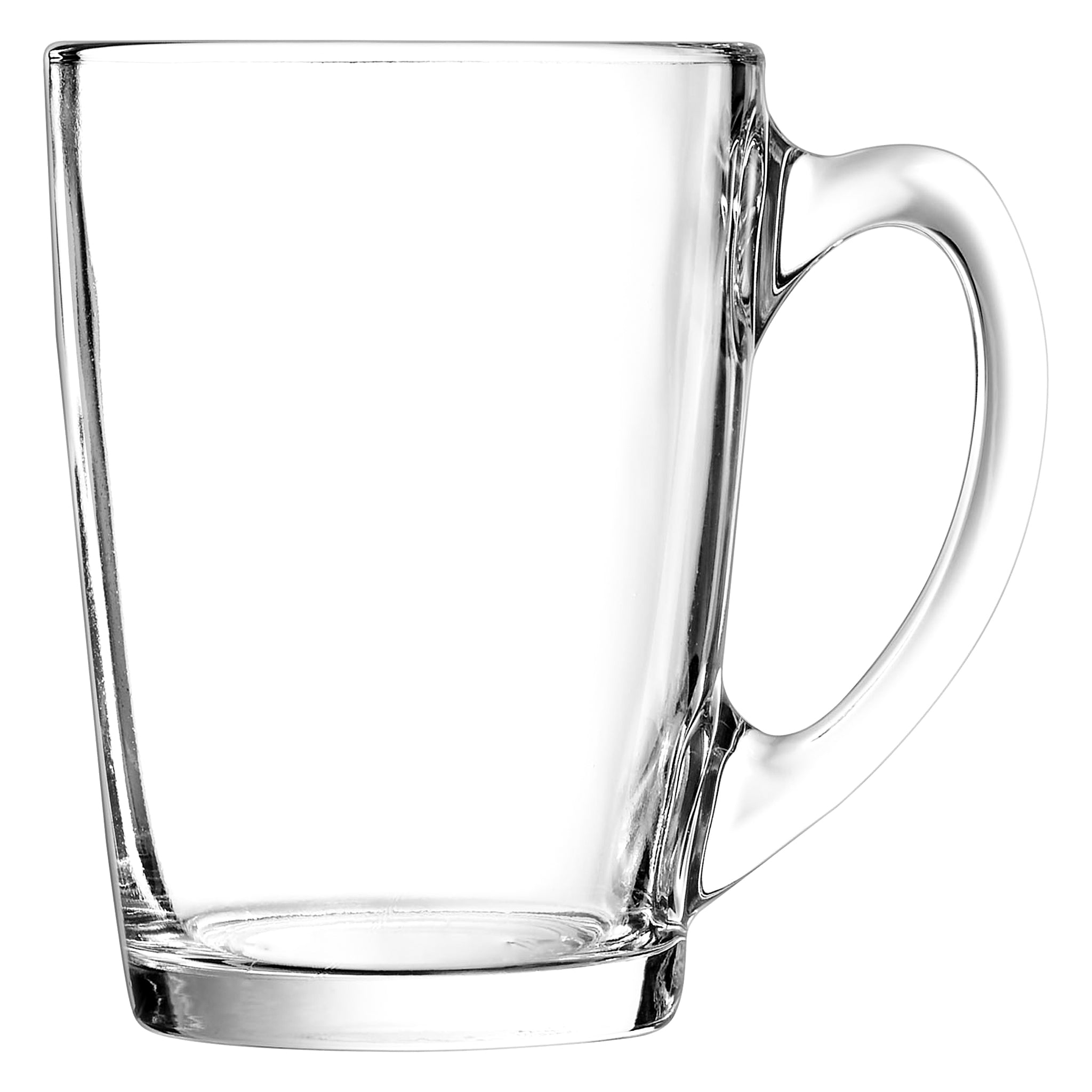 LUMINARC TEMPERED GLASS BULLET SHAPE COFFEE MUGS 4PK, 320ML