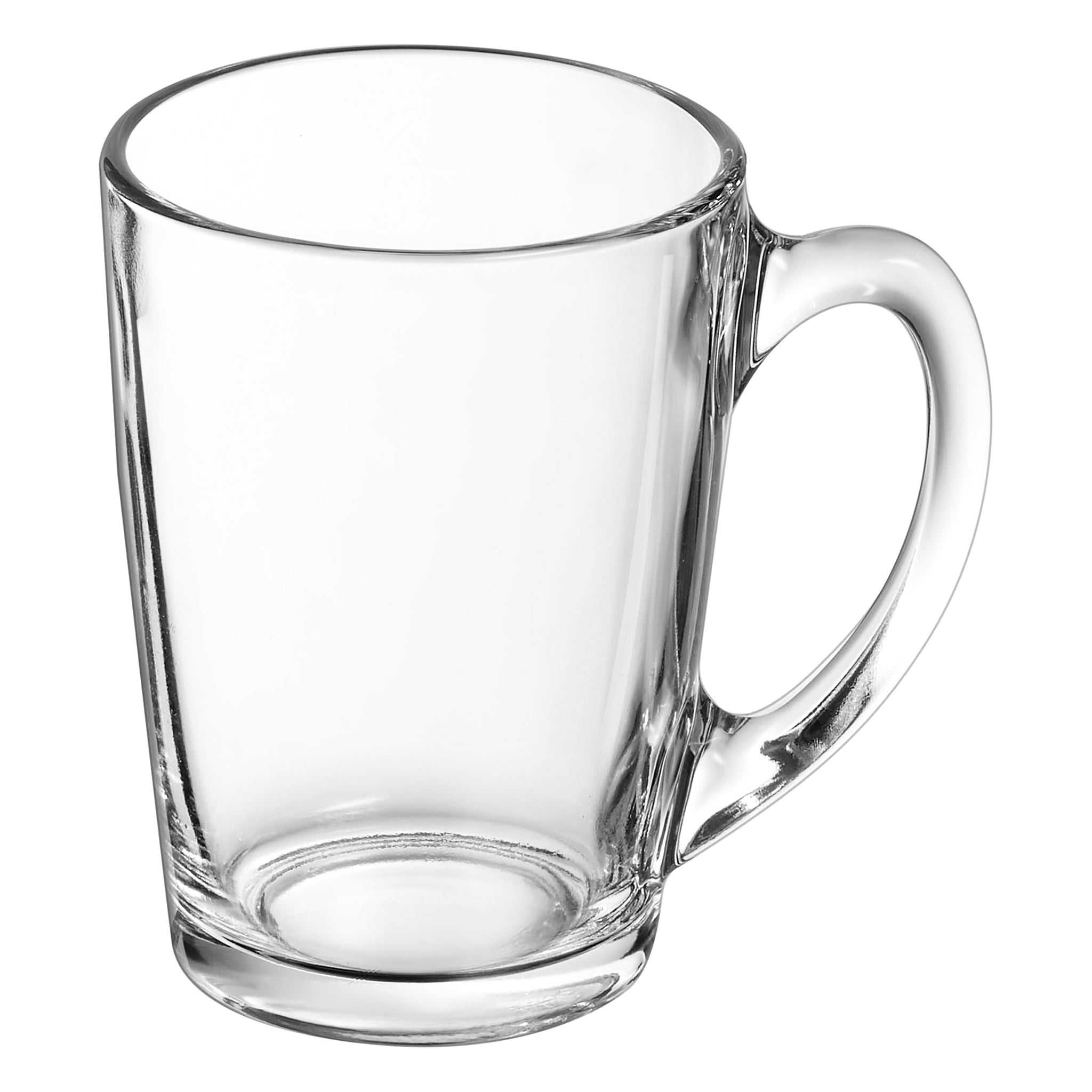 LUMINARC TEMPERED GLASS BULLET SHAPE COFFEE MUGS 4PK, 320ML