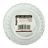 REGENT ROUND RIBBED GLASS JAR WITH GLASS LID, 670ML