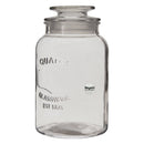 REGENT ROUND CANISTER `QUALITY` EMBOSSED WITH GLASS LID, 1L