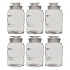 REGENT ROUND CANISTER `QUALITY` EMBOSSED WITH GLASS LID, 1L