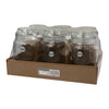 REGENT ROUND CANISTER `QUALITY` EMBOSSED WITH GLASS LID, 1L
