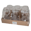 REGENT ROUND CANISTER `QUALITY` EMBOSSED WITH GLASS LID, 1,5L