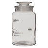 REGENT ROUND CANISTER `QUALITY` EMBOSSED WITH GLASS LID, 1,5L