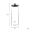 REGENT ROUND BOROCILICATE GLASS CANISTER WITH METAL LID AND BLACK KNOB, 1,7LT (285X100MM DIA)