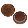 CONSOL ROUND RIBBED CANISTER WITH ACACIA LID, 800ML