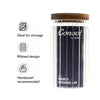 CONSOL ROUND RIBBED CANISTER WITH ACACIA LID, 800ML