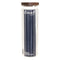 CONSOL ROUND RIBBED CANISTER WITH ACACIA LID, 1.35L (256X90MM DIA)