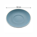 REGENT STONEWARE CAPPUCCINO SAUCER MATT BLUE EA, 140MM DIA