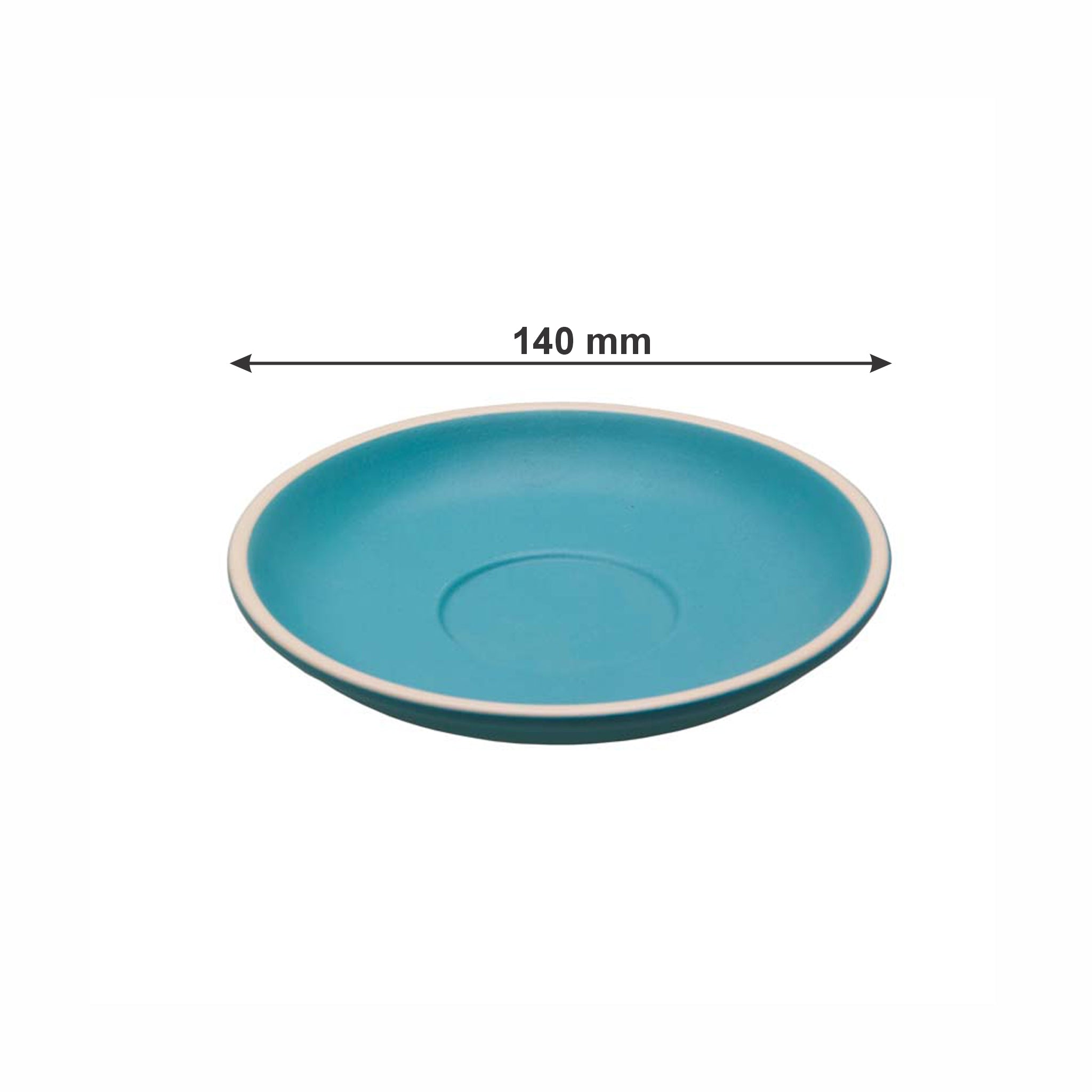REGENT STONEWARE SAUCER MATT BLUE EA, 140MM DIA