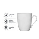 REGENT BULLET SHAPE NBC OFF WHITE COFFEE MUG, 330ML