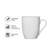 REGENT BULLET SHAPE NBC OFF WHITE COFFEE MUG, 330ML