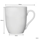 REGENT BULLET SHAPE NBC OFF WHITE COFFEE MUG, (330ML)