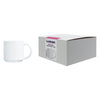 LUMINARC WHITE OPAL GLASS STACKING COFFEE MUGS 4PK, 340ML