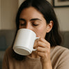 LUMINARC WHITE OPAL GLASS STACKING COFFEE MUG 4PK, 340ML