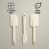 REGENT BAKEWARE RUBBER SPATULA WHITE 3 PIECE SET, (255/240MM)