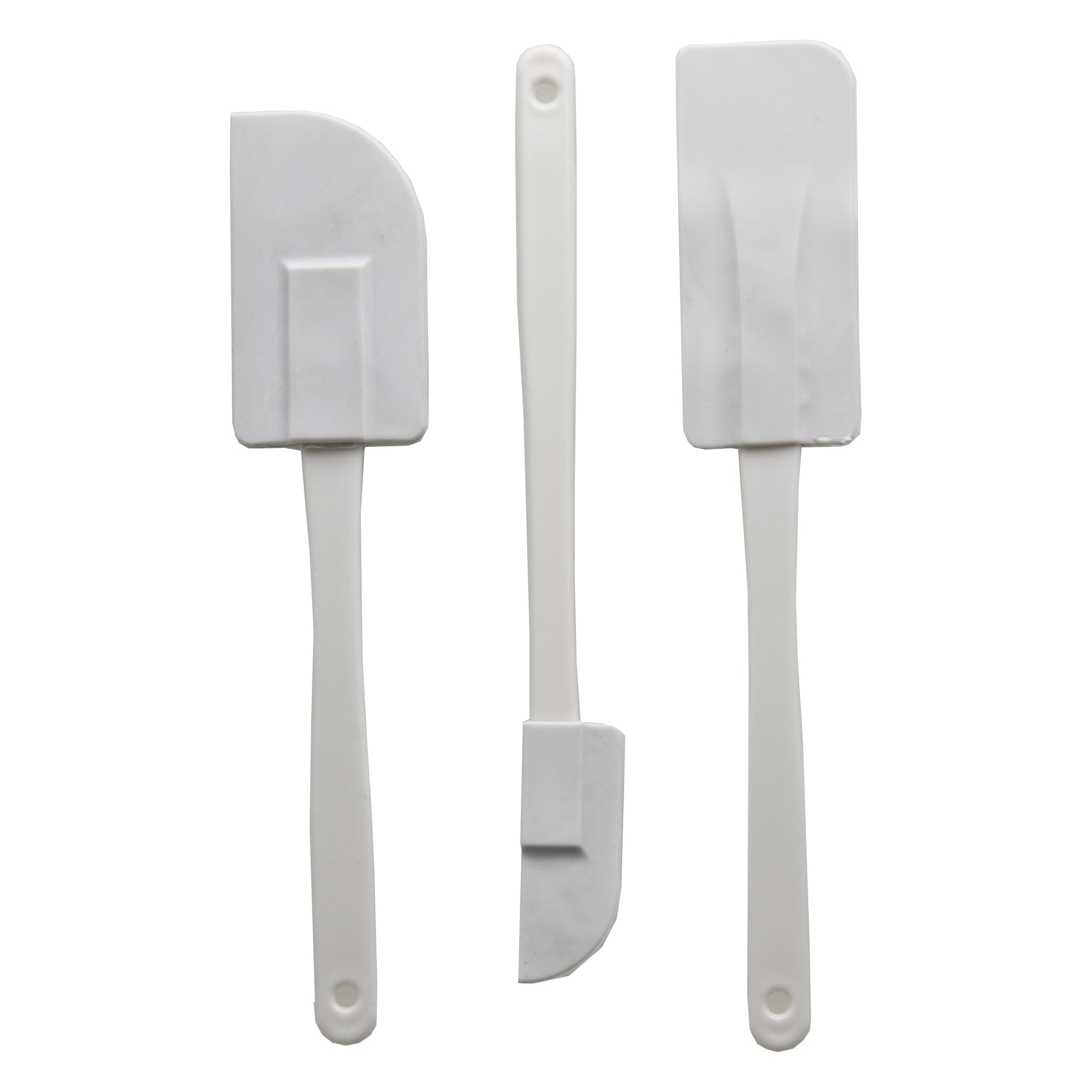 REGENT BAKEWARE RUBBER SPATULA WHITE 3PCS SET, 255/240MM