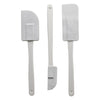 REGENT BAKEWARE RUBBER SPATULA WHITE 3 PIECE SET, (255/240MM)