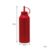 REGENT ROUND PLASTIC SAUCE BOTTLE RED 6PK, 500ML