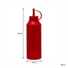 REGENT ROUND PLASTIC SAUCE BOTTLE RED 6PK, 500ML