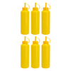REGENT ROUND PLASTIC SAUCE BOTTLE YELLOW 6PK, 500ML