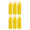 REGENT ROUND PLASTIC SAUCE BOTTLE YELLOW 6 PACK, (500ML)