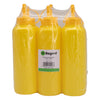REGENT ROUND PLASTIC SAUCE BOTTLE YELLOW 6PK, 500ML