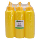 REGENT ROUND PLASTIC SAUCE BOTTLE YELLOW 6 PACK, (500ML)