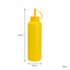 REGENT ROUND PLASTIC SAUCE BOTTLE YELLOW 6PK, 500ML