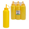 REGENT ROUND PLASTIC SAUCE BOTTLE YELLOW 6PK, 500ML