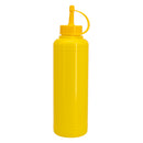 REGENT ROUND PLASTIC SAUCE BOTTLE YELLOW 6 PACK, (500ML)
