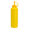 REGENT ROUND PLASTIC SAUCE BOTTLE YELLOW 6 PACK, (500ML)