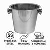 BAR BUTLER ICE BUCKET WITH KNOB HANDLES ST STEEL, 4L