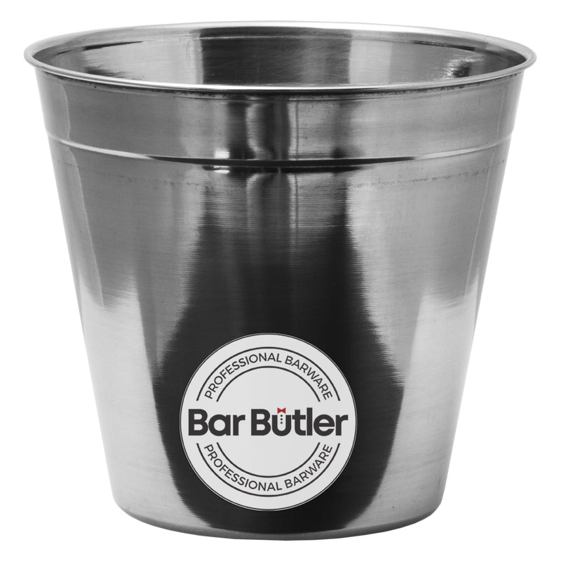 BAR BUTLER ICE BUCKET WITHOUT HANDLES ST STEEL, 1LT (145MM DIAX135MM)