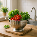 REGENT HEAVY DUTY COLANDER STAINLESS STEEL MATT FINISH, 4.6LT - 260MM DIA