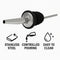 BAR BUTLER FREE FLOW POURERS ST STEEL 6 PACK